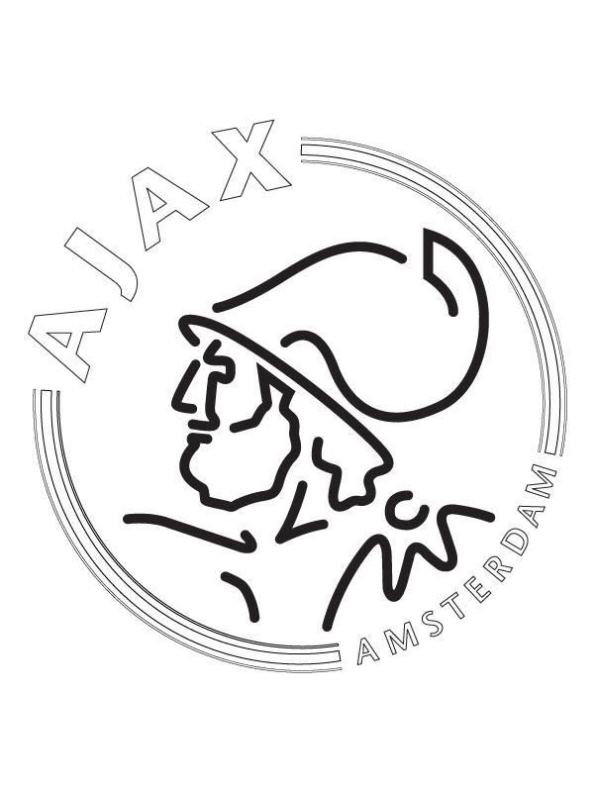 Print AFC Ajax kleurplaat